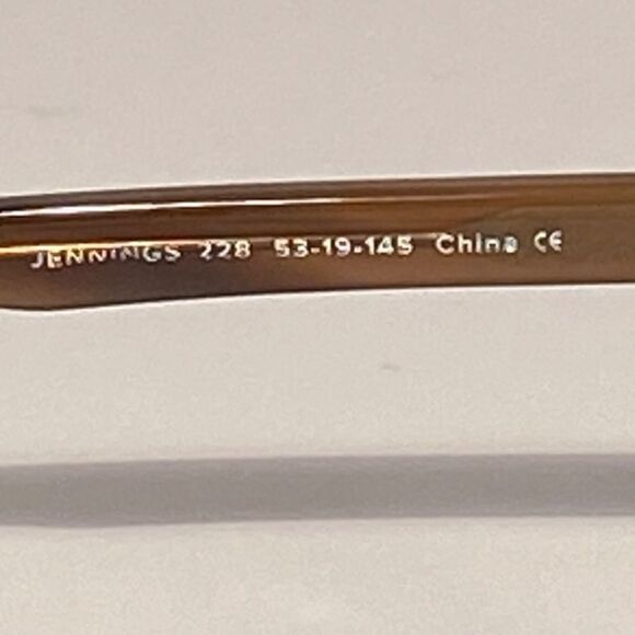 Warby Parker Jennings Eyeglasses Oversized Brown 228 53-19.145 - Picture 10 of 12